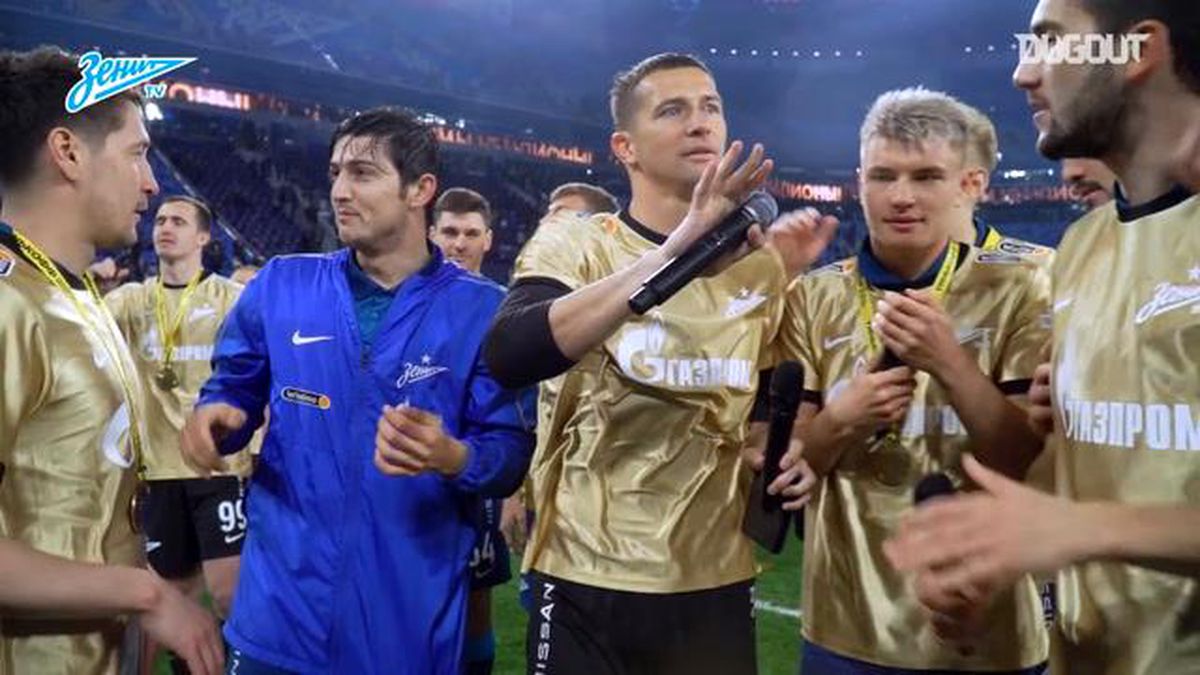 Behind the scenes: Zenit celebrating third consecutive championship