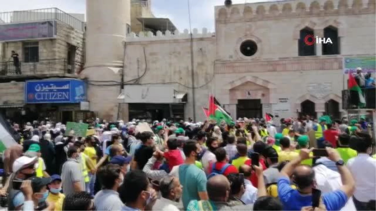 Ürdün\'de İsrail zulmüne maruz kalan Kudüs ile dayanışma gösterisi