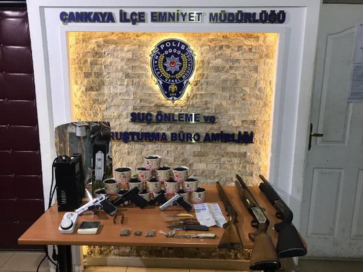 Ankara\'da esrar yetiştirilen eve operasyon: 1 gözaltı