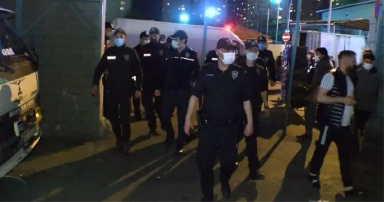 ATAŞEHİR HALİNDE MASKESİZ VE İZİN BELGESİZ ÇALIŞANLARA CEZA YAĞDI