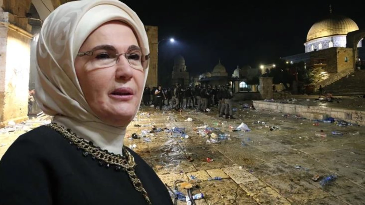 Emine Erdoğan, Mescid-i Aksa\'daki İsrail zulmüne sessiz kalmadı