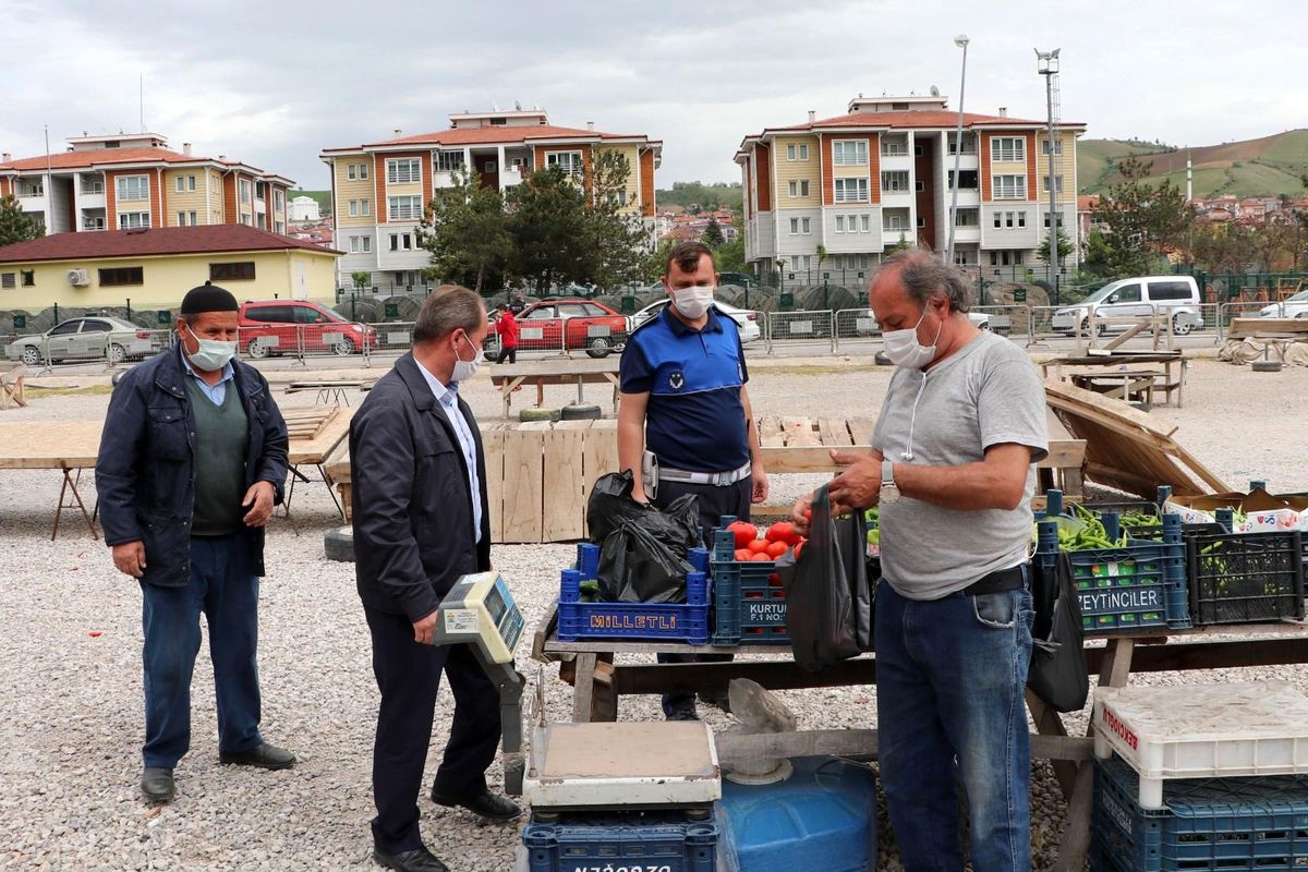 Havza\'da açılan pazar yerleri denetlendi