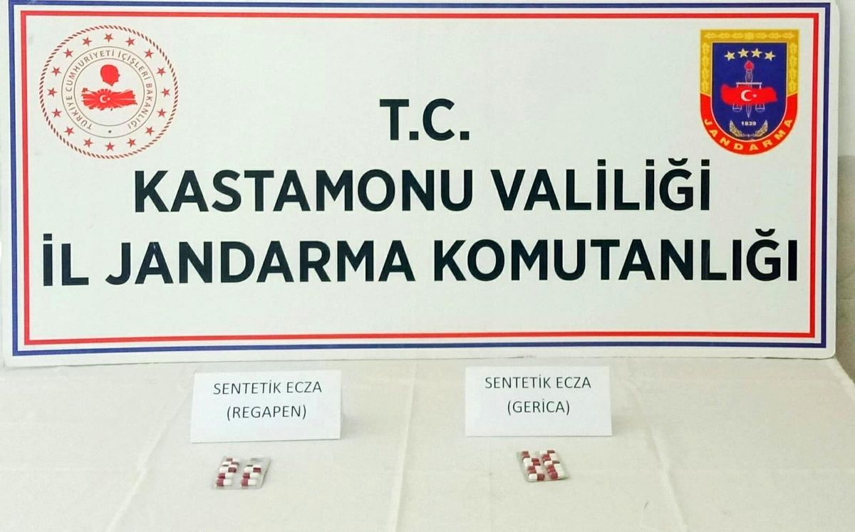 İnebolu\'da uyuşturucu hap ele geçirildi