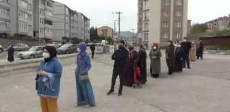 Karabük'te pazar kuyruğu