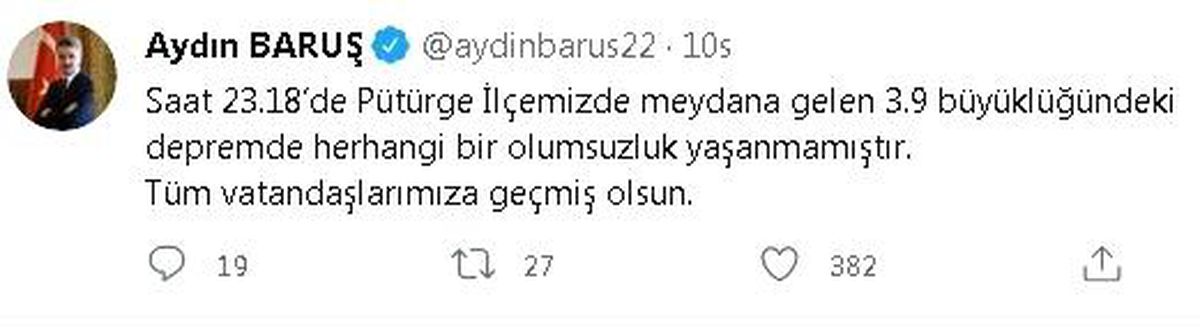 Malatya\'da 11 saatte 27 deprem