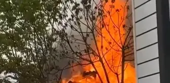 Metruk ev alev alev yandı