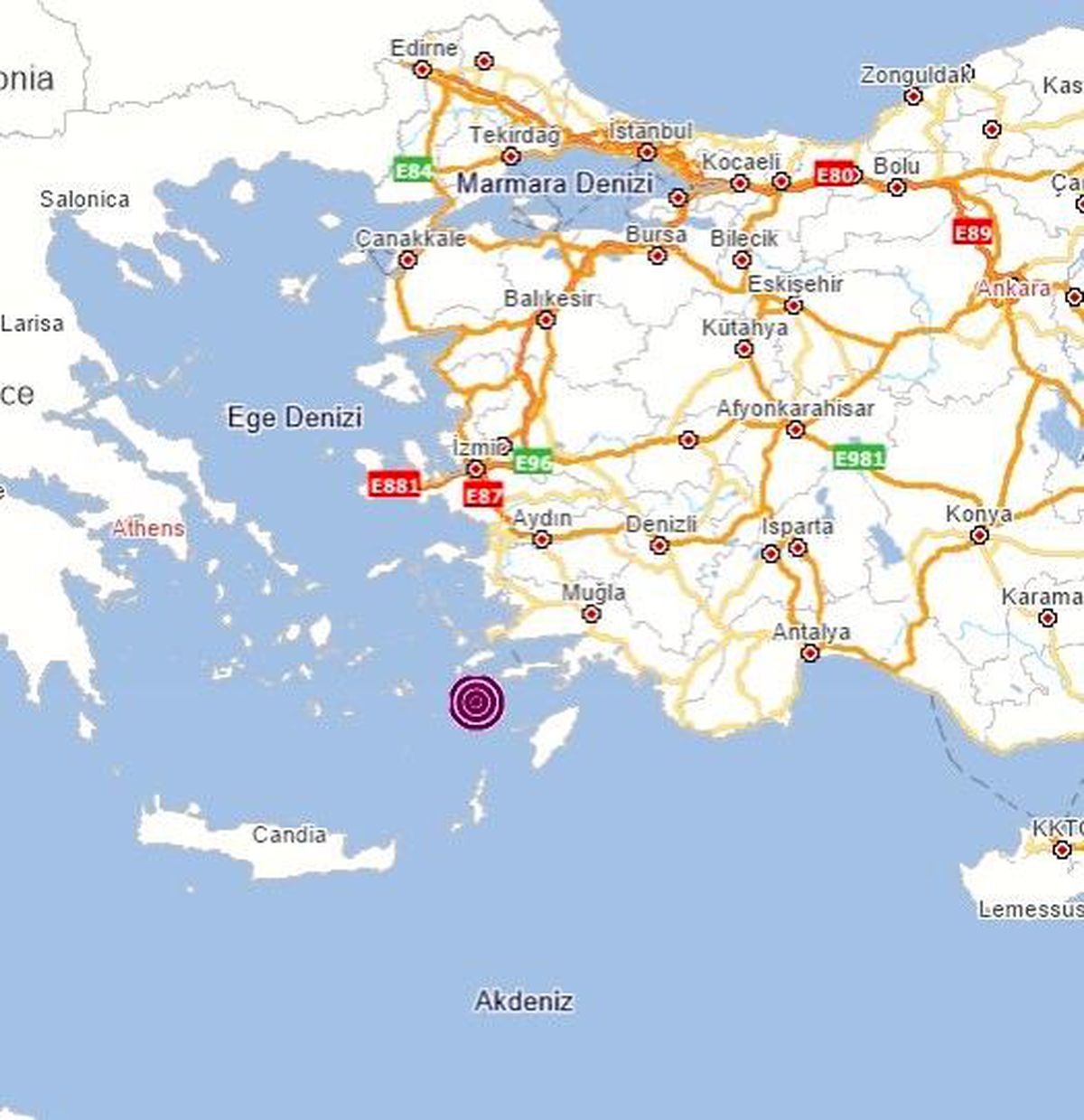Oniki Adalar\'da 4.0 büyüklüğünde deprem meydana geldi