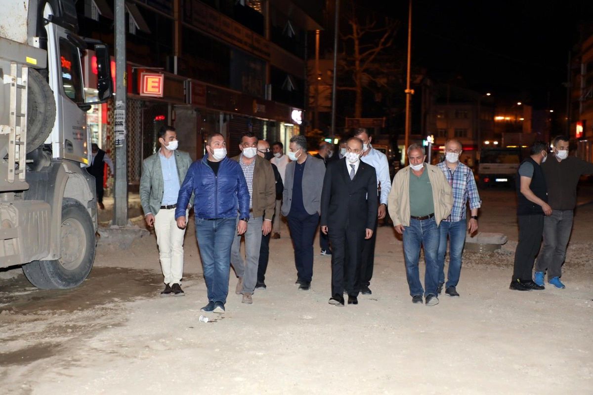 350 metrelik alanda hummalı çalışma