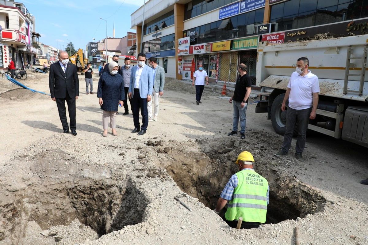 Özlü ve Keşir çalışmaları yerinde inceledi