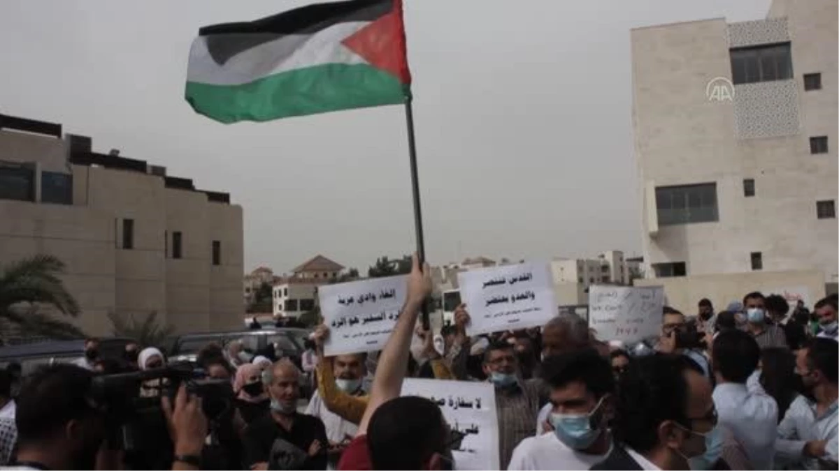 Ürdünlüler, İsrail\'in Kudüs ve Filistinlilere yönelik ihlallerini protesto etti