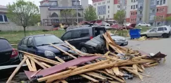 Yozgat'ta fırtına hasarı tespit çalışması