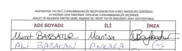 AK Parti'deyken Abdullah Gül'ü desteklediğini açıklayan Ali Babacan'ı zora sokacak belge! Erdoğan için de imza vermiş