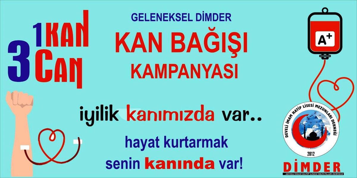 Develi\'de kan bağışı kampanyası başlatıldı