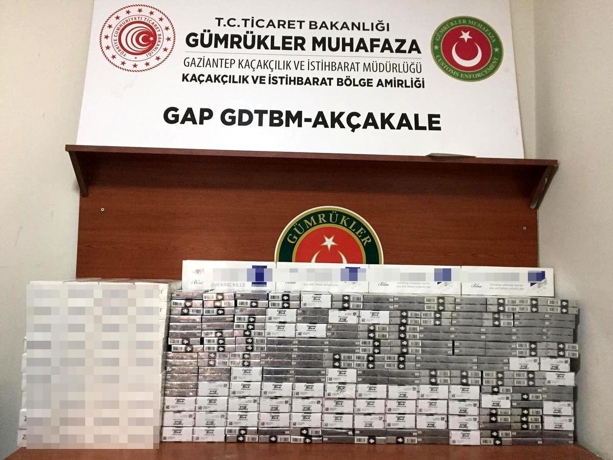 Gümrükte kaçak sigara ele geçirildi