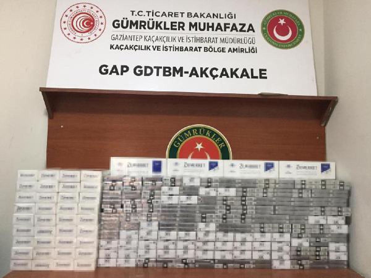 Gümrükteki kamyonda 1900 paket kaçak sigara ele geçirildi