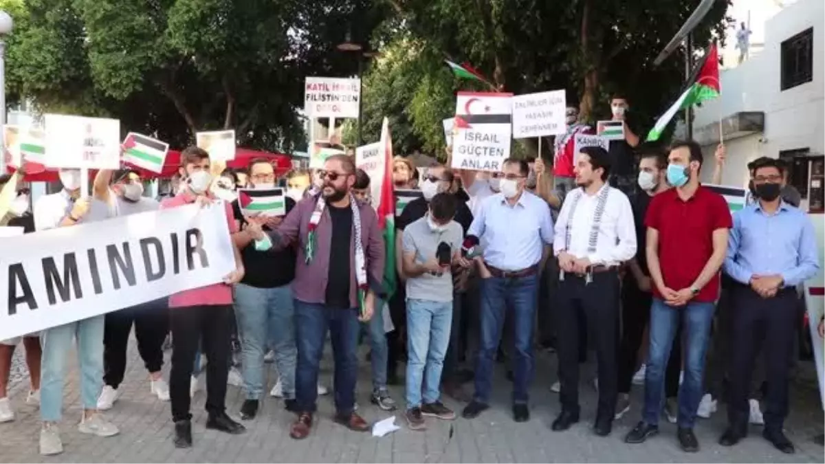 İsrail\'in saldırıları KKTC\'de protesto edildi