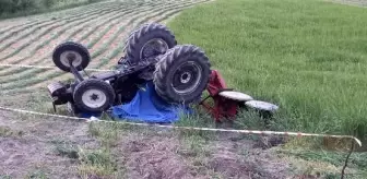 Son dakika: Tarlasında çalışırken devrilen traktörün altında kalan çiftçi öldü