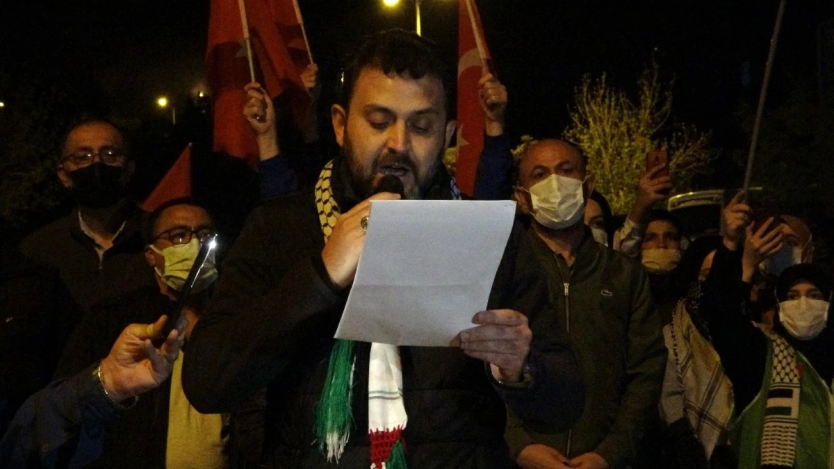 Çankırı\'da İsrail\'in yaptığı zulüm protesto edildi