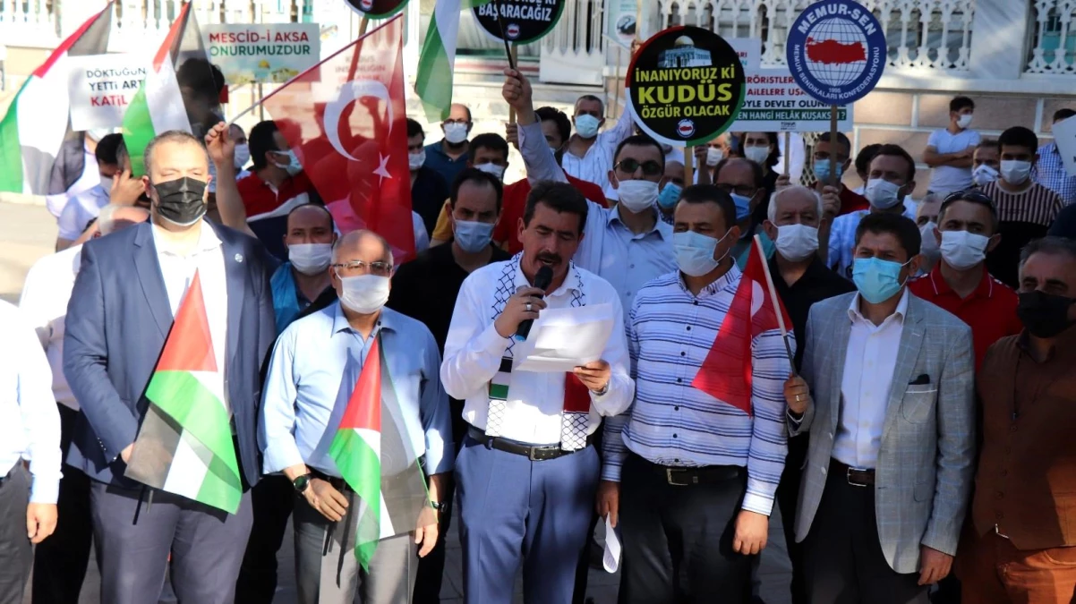 Denizli\'de İsrail zulmü STK\'lar tarafından protesto edildi