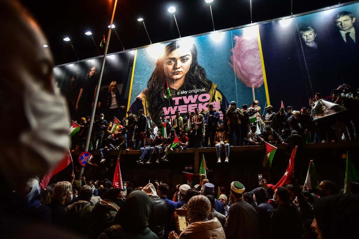 İstanbul\'da İsrail Konsolosluğu önünde Mescid-i Aksa eylemi