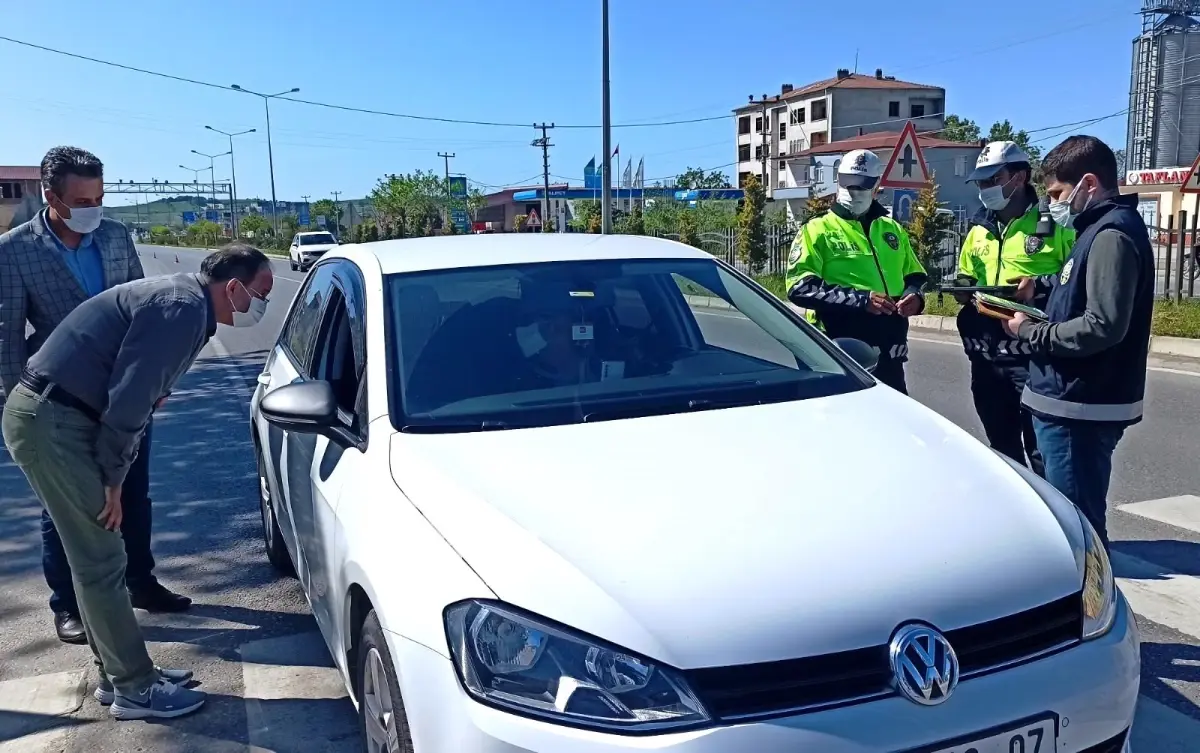 Kaymakam Ertürkmen\'den bayram öncesi yol denetimi