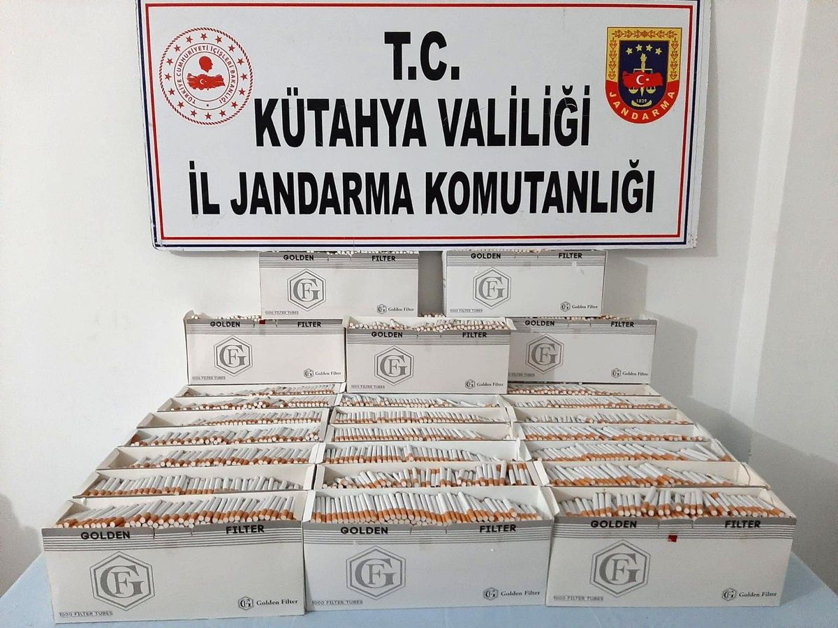 Kütahya\'da 30 bin adet bandrolsüz makaron ele geçirildi