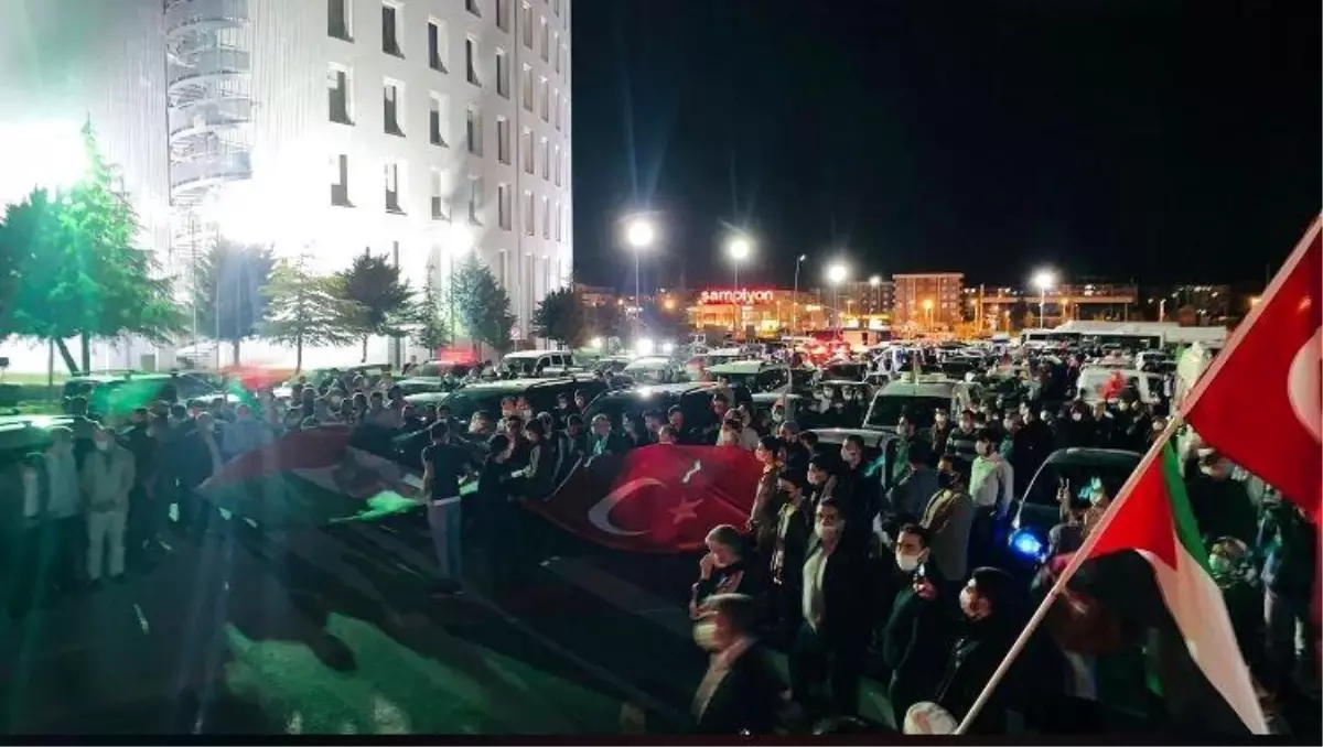 Malatyalılardan İsrail\'e tepki \'Mescid-i Aksa\'ya destek konvoyu