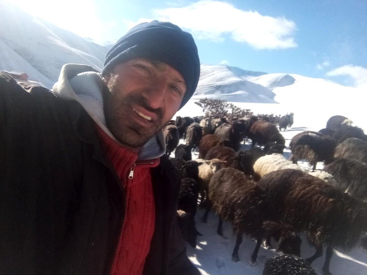 Yaylada sürü sahiplerine kar sürpriz