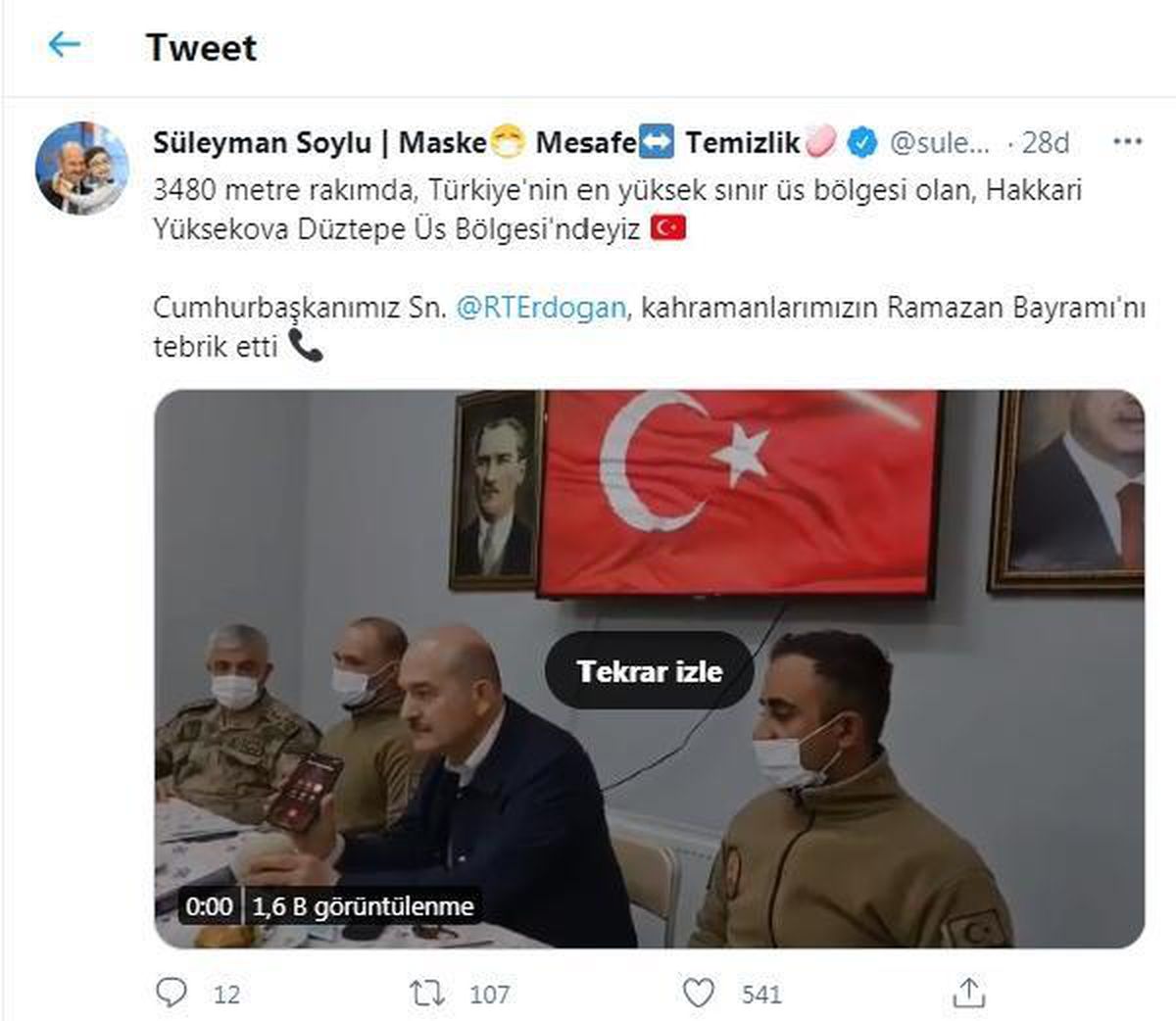Son dakika haberleri... Bakan Soylu: Çukurca\'da 3 sivili katleden turuncu listedeki terörist öldürüldü (3)