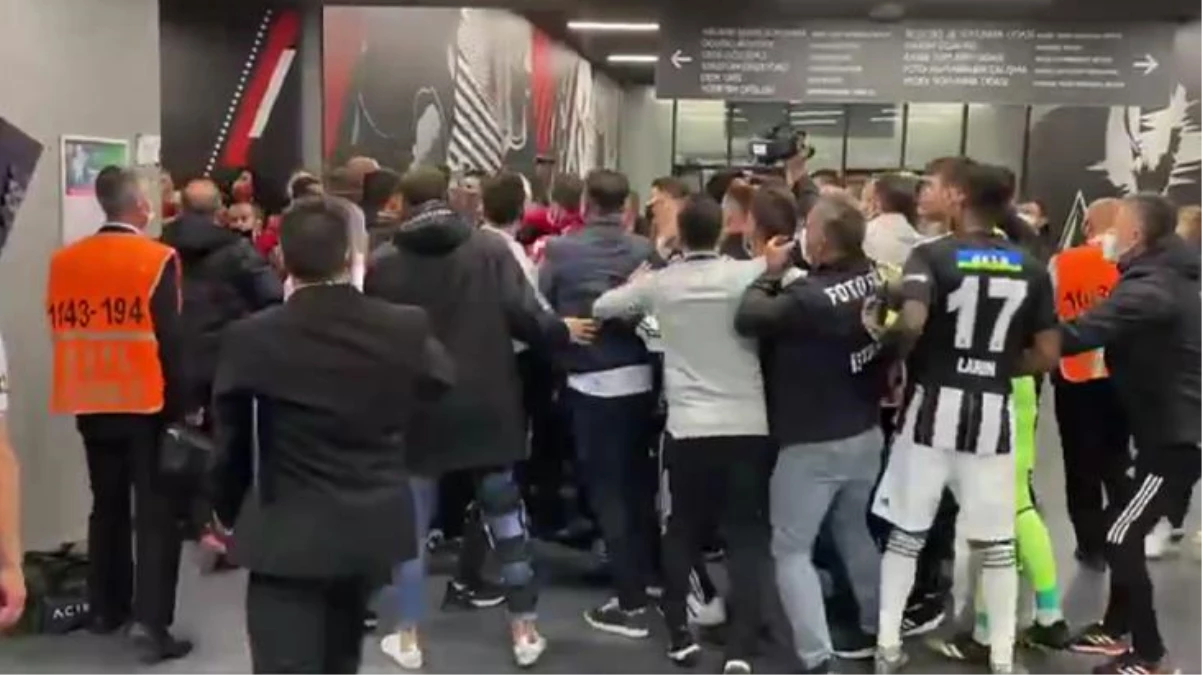 Beşiktaş stadında koridorları inleten kavganın görüntüleri ortaya çıktı! TFF ceza yağdıracak