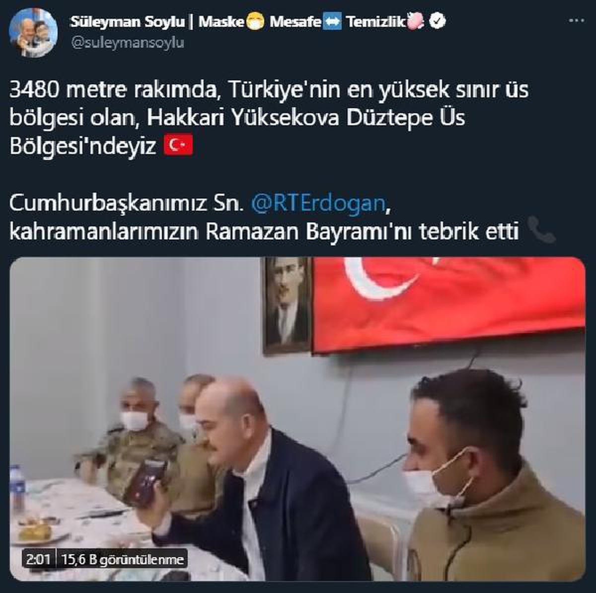 Son dakika! Cumhurbaşkanı Erdoğan, Mehmetçikle bayramlaştı