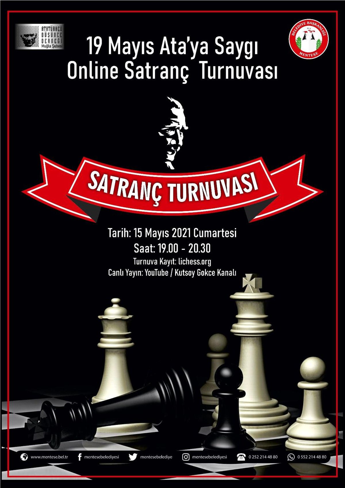 Menteşe Belediyesi\'nden "Ata\'ya Saygı" Online satranç turnuvası