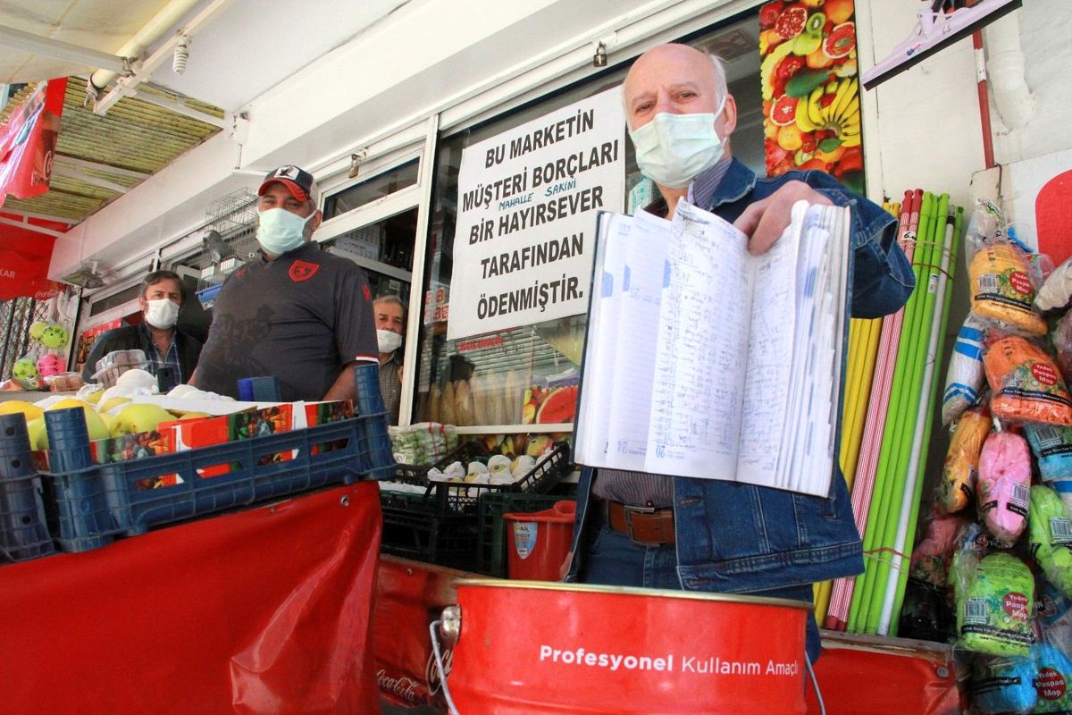 Samsun\'da gizemli hayırsever 100 kişinin veresiye borcunu kapattı
