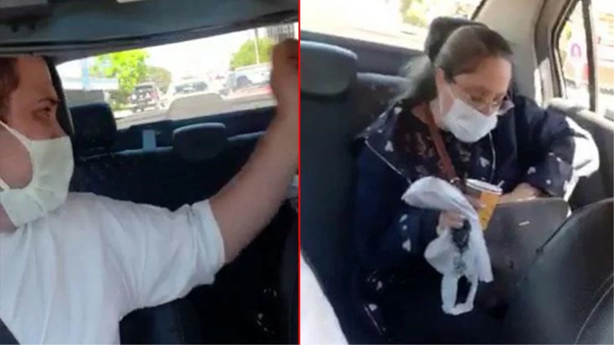 Hem suçlu hem güçlü: Takside maskesiz çay içmeye çalıştı, sonrada şoförü tehdit etti!