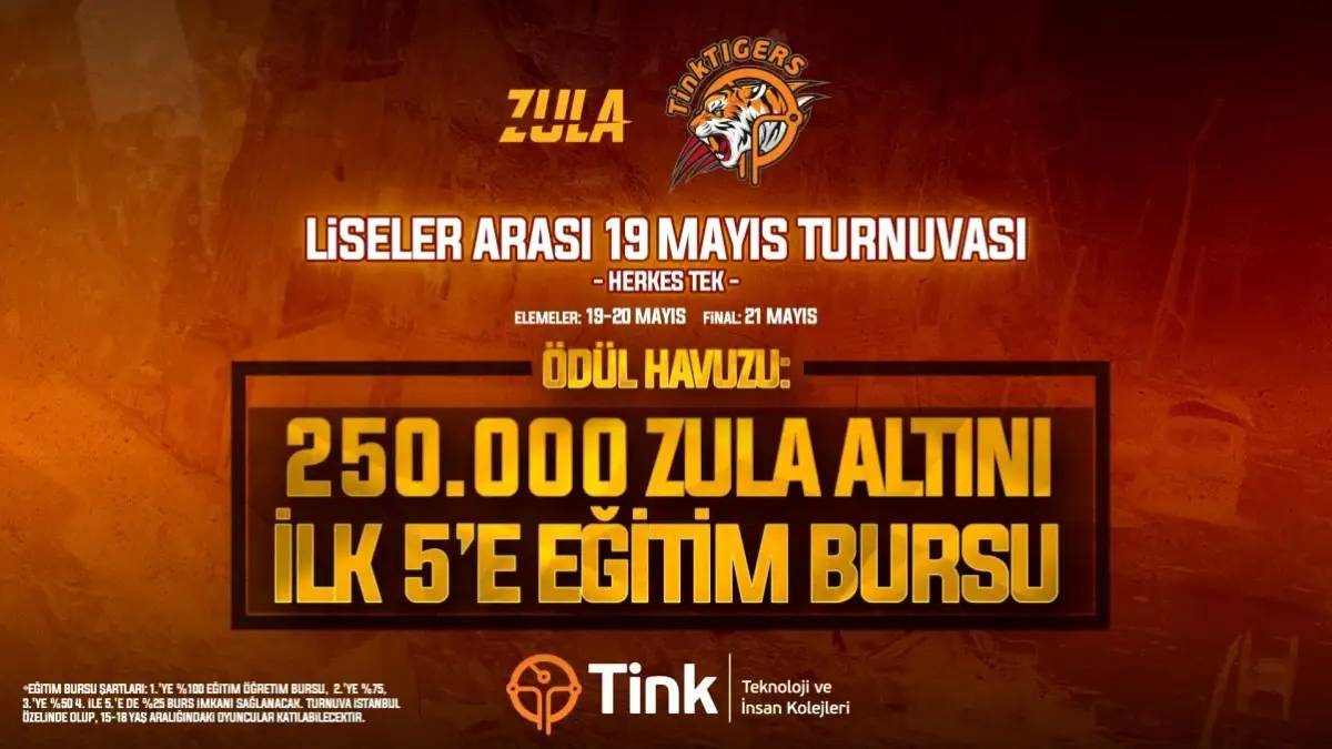 Tink Liseler arası Zula turnuvası kayıtları başladı!