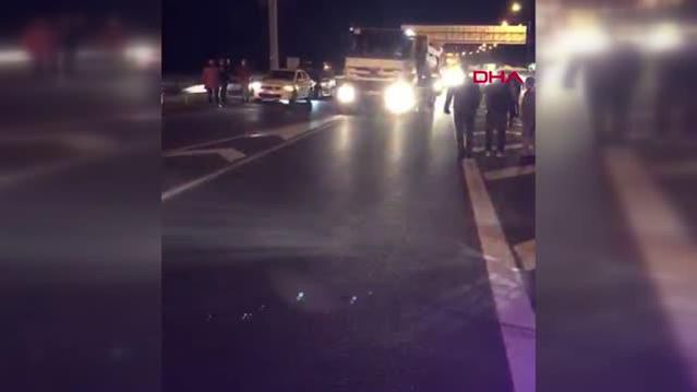 TIR SÜRÜCÜLERİNDEN İSRAİL PROTESTOSU