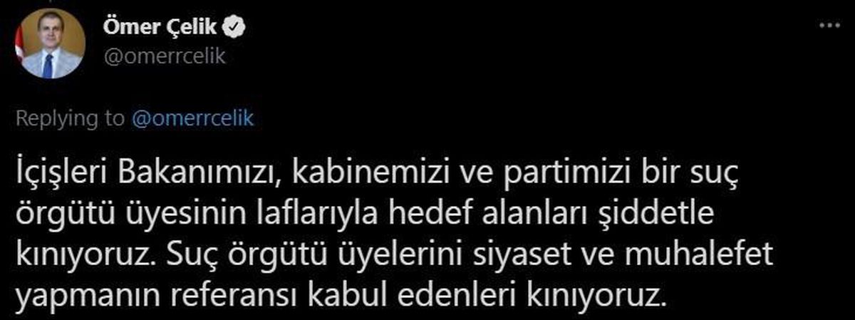 AK Parti Sözcüsü Çelik\'ten "muhalefet suç örgütü mensubunun ifadelerinden besleniyor" tepkisi