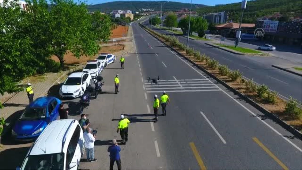 Drone destekli trafik denetimi gerçekleştirildi