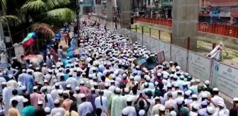 Bangladeş'de İsrail'in Filistin'e yönelik saldırıları protesto edildi