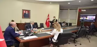 MHP'de partiler arası bayramlaşma video konferans ile yapıldı