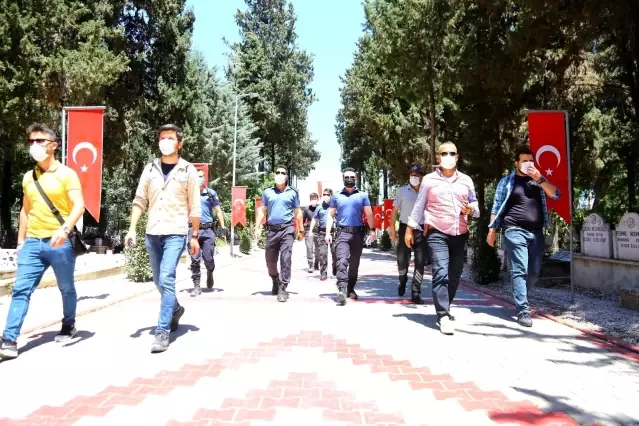 Tam kapanmada mezarlıkta korsan hoca avı...Polis hepsine tek tek dua okuttu