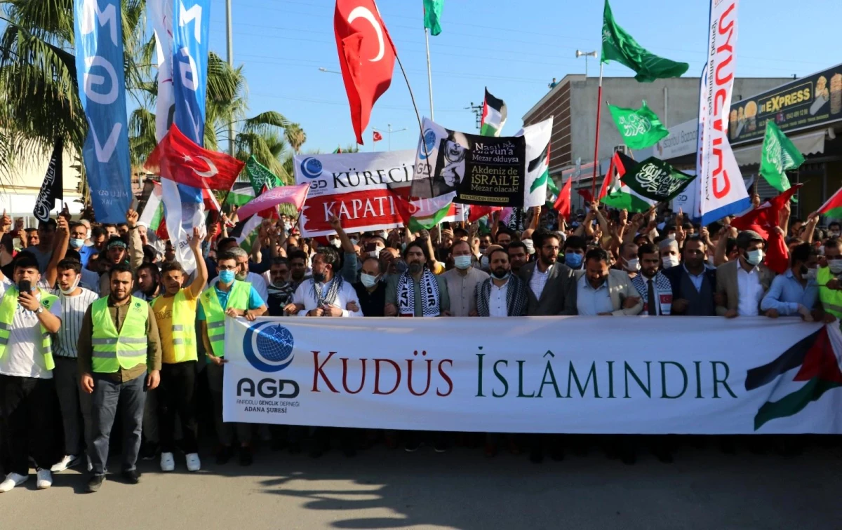 Adana\'da STK\'lardan İsrail protestosu