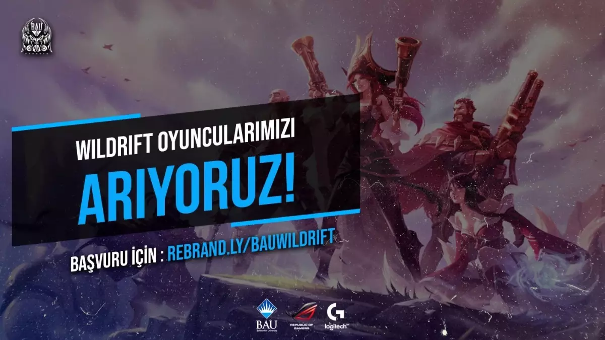 Bahçeşehir Üniversitesi BAU Esports Wild Rift takımı için başvuruları başlattı