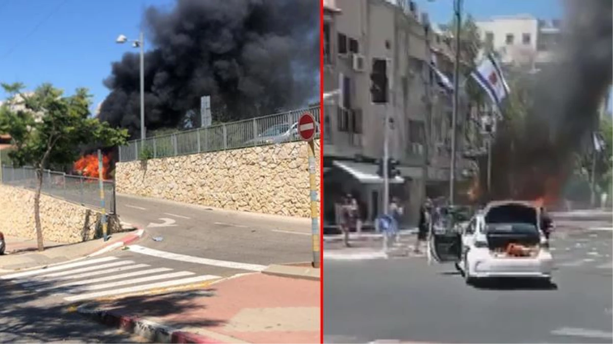 Son Dakika! Hamas\'tan İsrail\'in 10 Filistinliyi katlettiği saldırıya misilleme: Tel Aviv\'den siren sesleri yükseldi
