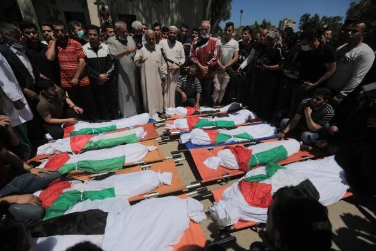 İsrail\'in Gazze\'ye düzenlediği saldırıda aynı aileden 10 kişi hayatını kaybetti