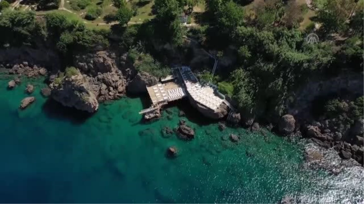 Turizmin başkenti Antalya\'da Falez plajları sezona hazır