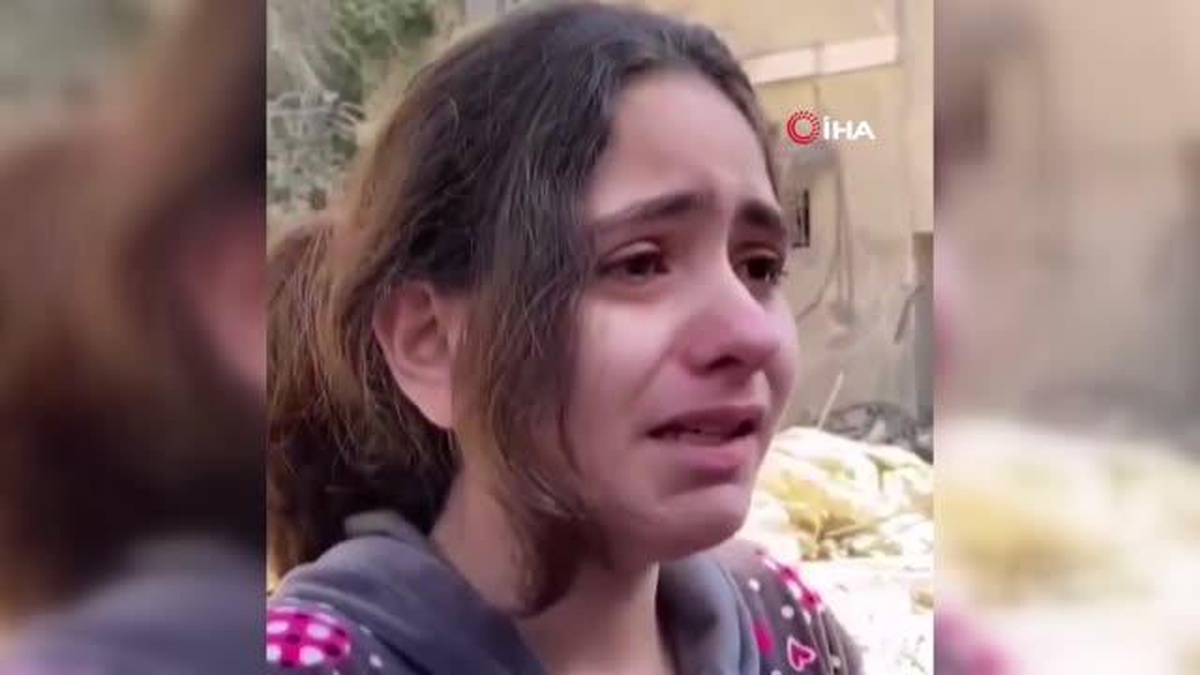 Filistinli küçük kızdan yürek burkan soru: "Neden füze atarak çocukları öldürüyorsunuz"
