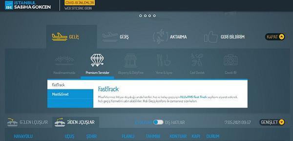 İstanbul Sabiha Gökçen Havalimanı web sitesinin ana sayfası yenilendi