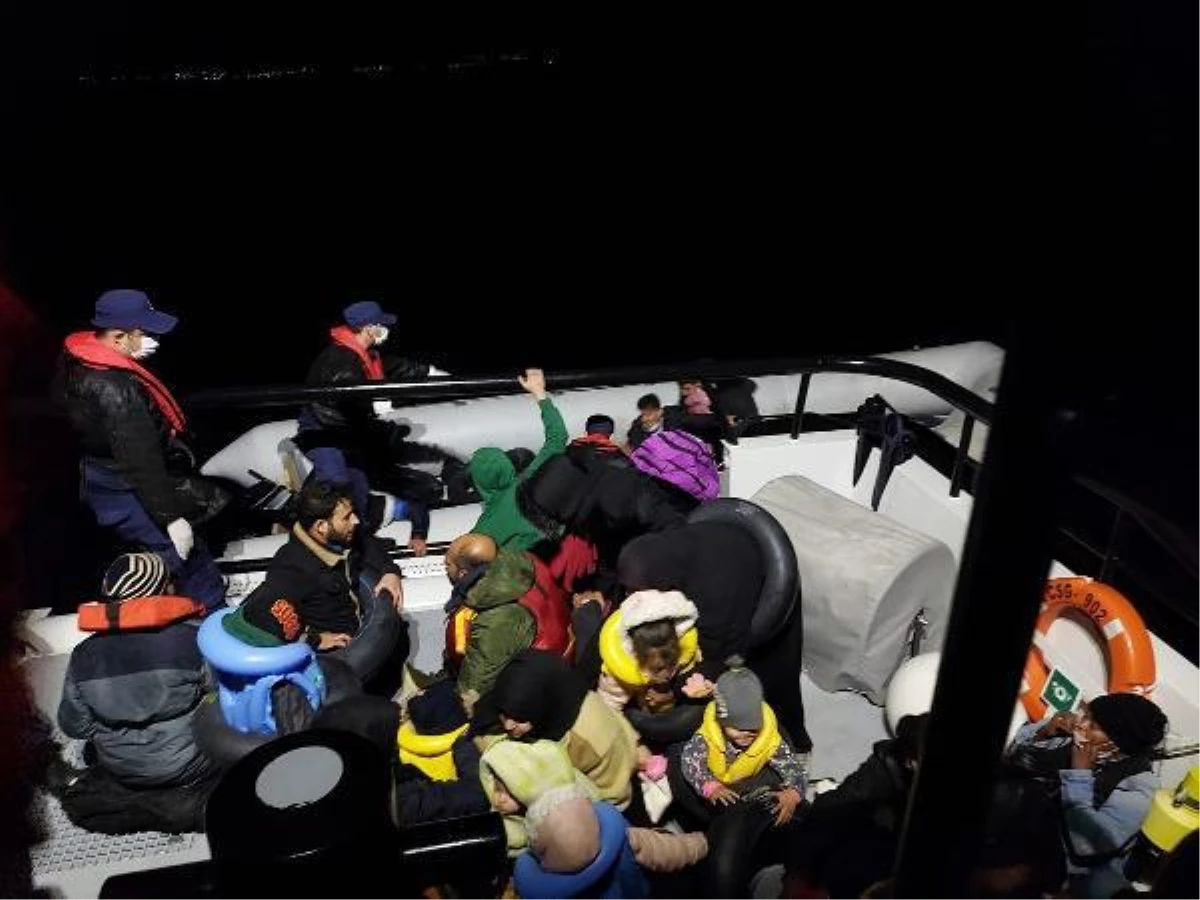 İzmir\'de 103 kaçak göçmen kurtarıldı