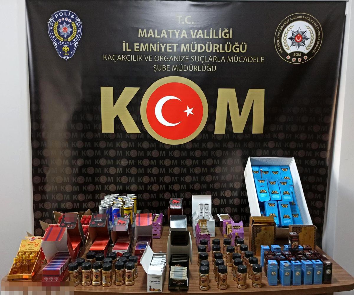 Malatya\'da çok sayıda cinsel uyarıcı ürün ele geçirildi